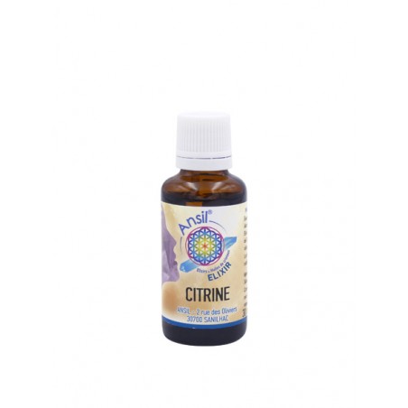 Citrine élixir de cristal stimule le foie, draine les toxines et lutte contre les dépressions
