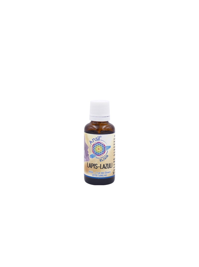 Lapis-lazuli élixir de cristal régule les cycles du sommeil, les problèmes de peau, cheveux et lutte contre la fatigue mentale