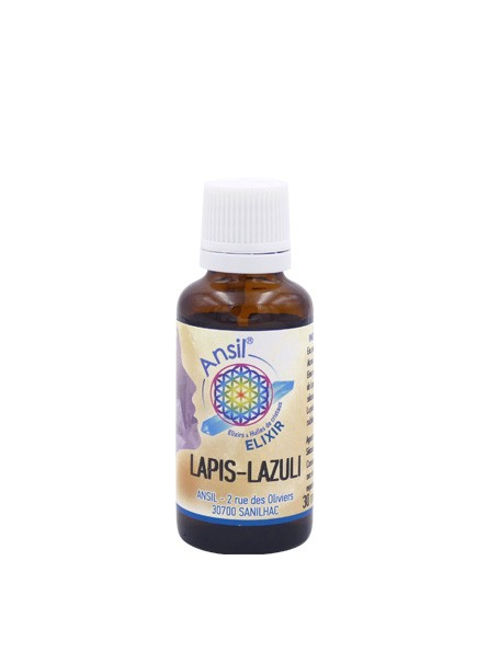 Lapis-lazuli élixir de cristal régule les cycles du sommeil, les problèmes de peau, cheveux et lutte contre la fatigue mentale