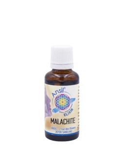 Malachite élixir de cristal action anti douleur et lutte contre la fatigue intellectuelle