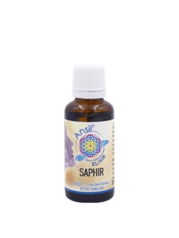 Saphir élixir de cristal stimule la circulation cérébrale, renforce la vue et apaise les excitations