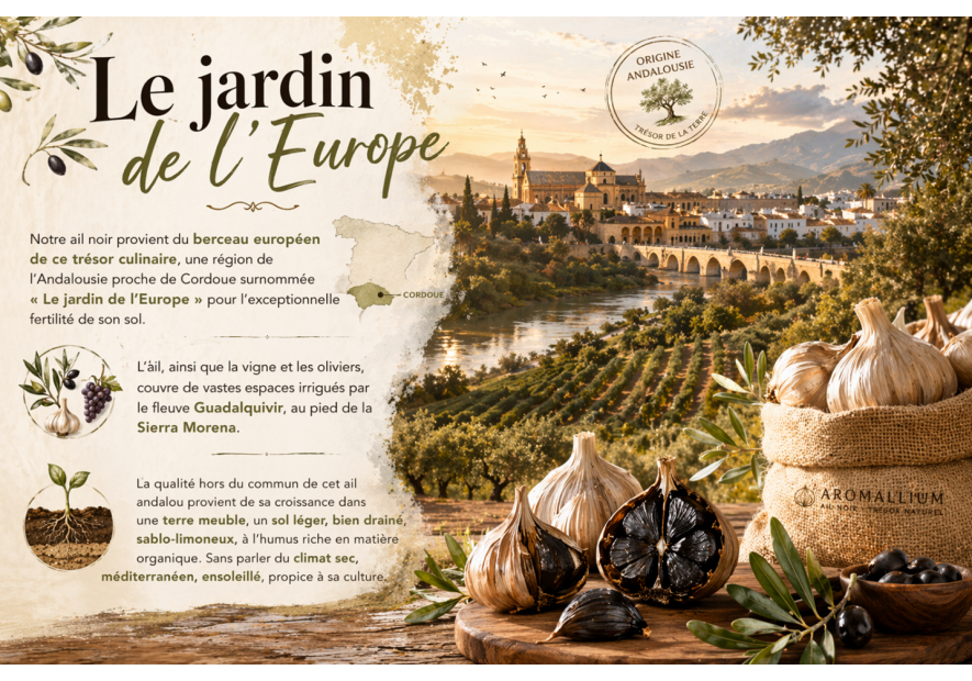 Ail noir d'Andalousie : un terroir d'exception